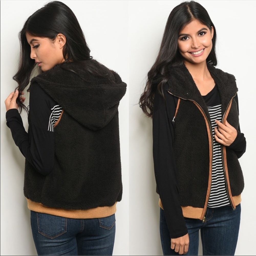 🆕 ❗️LAST ONE❗️BLACK HOODIE VEST - Picture 5 of 6